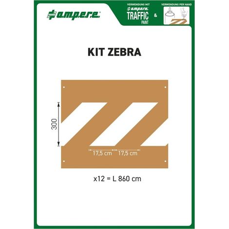 A.M.P.E.R.E. Schablonenset Schablonen KIT Zebra (1/3)