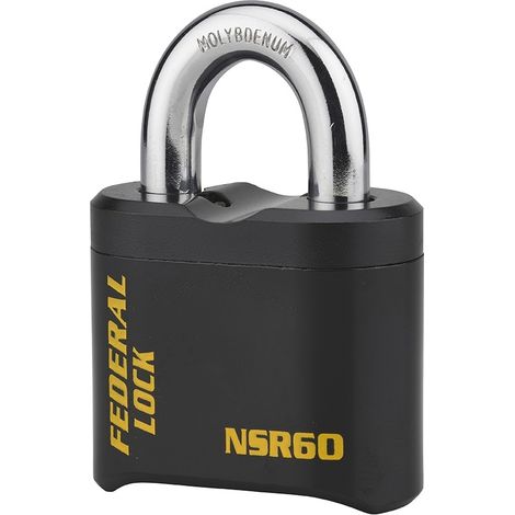 Lucchetto alta sicurezza combinazione modificabile SR, nero, acciaio al molibdeno - THIRARD
