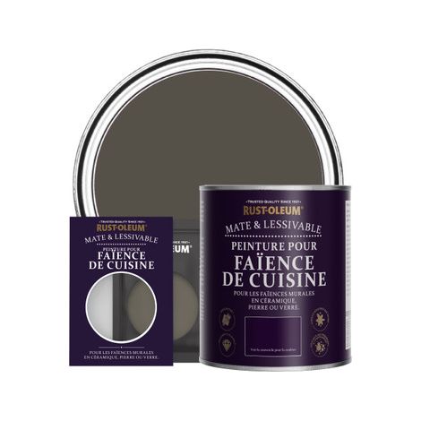 Peinture pour Faïence de Cuisine, Finition Mate - Brun Terre (1/3)