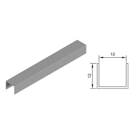 Atlantico Kit EmbellecedorU U10 Lacado Blanco Mt 1X2Mts Ral 9003