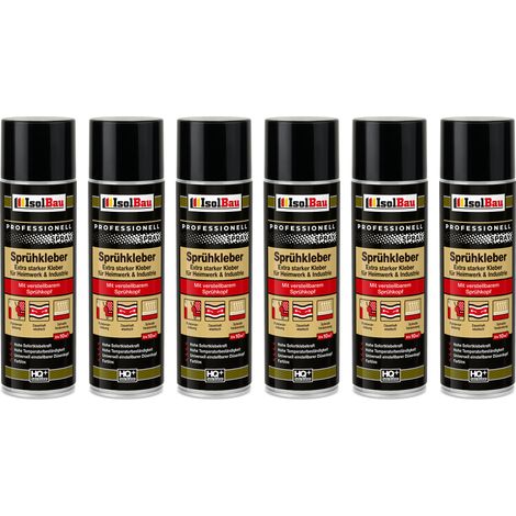 Colle en spray pour tissus d'ameublement IsolBau, 6 x 500 ml (1/3)