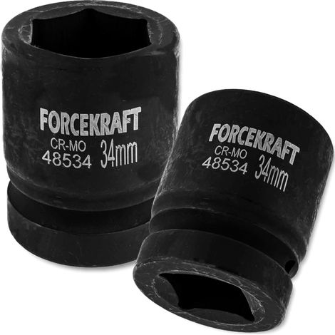 Bussola a impatto FORCEKRAFT da 1" 34 mm a 6 punte
