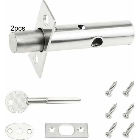 Set di serrature di sicurezza da incasso in acciaio inossidabile con chiavi e viti per porte di armadi, credenze e mobili