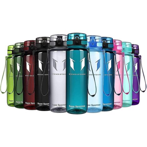 Trinkflasche Tritan BPAfrei Sportflasche Fahrrad 750 ml Glossy Seeglas (1/5)