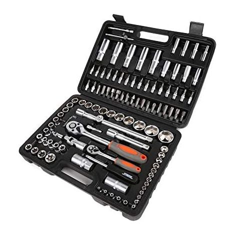 Juego de llaves Sthor de 108 piezas de 1/2" / 1/4" (1/4)