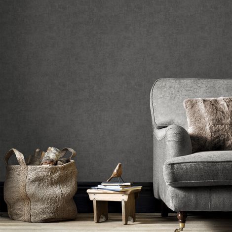 Papier peint intissé Pure Pumice Double largeur 1005 x 104cm Gris brun (1/4)