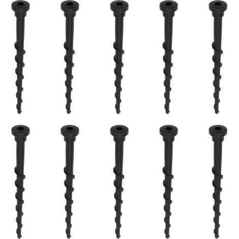 10 Pièces Vis de Station de Charge pour Tondeuse à Gazon, Accessoires pour Tondeuse Robot avec Clé Hexagonale, Longueur 14 cm Outils de Jardin Noir pour Nombreux Modèles (1/4)
