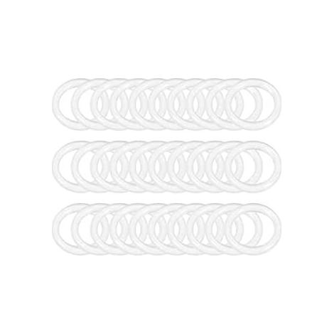 Lot de 100 rondelles d'étanchéité M2M3M4M5M6M20-M1010151- En silicone transparent - Pour réparation de joints en caoutchouc