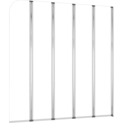Maison Exclusive - Enclos de bain 120x140 cm Verre trempé Transparent (1/5)