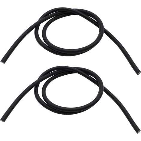 2 PCS/SET SHLPDFM Black Colour Spark HT Ignition Cable 8mm Copper Core 1 Meter ignition coil Lead HT Wire