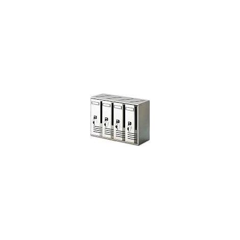 Alubox Cubo C4 Blocchiera Argento Metallizzato