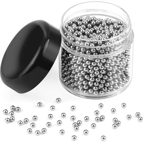 Set mit 1000 Reinigungsperlen für Weindekanter 3 mm wiederverwendbare Edelstahl-Reinigungsperlen Dekanterperlen für Weindekanter Flaschen und (1/5)