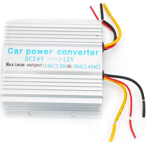 Convertisseur de tension 240W DC 24V vers 12V 20A pour voiture, régulateur abaisseur, transformateur d'alimentation (1/5)