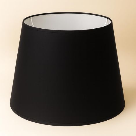 1 Abat-jour, Diamètre 40 cm, Tissu coton, Doublure PVC blanc, Style Empire, Pour lampe de table et lampadaire (1/3)