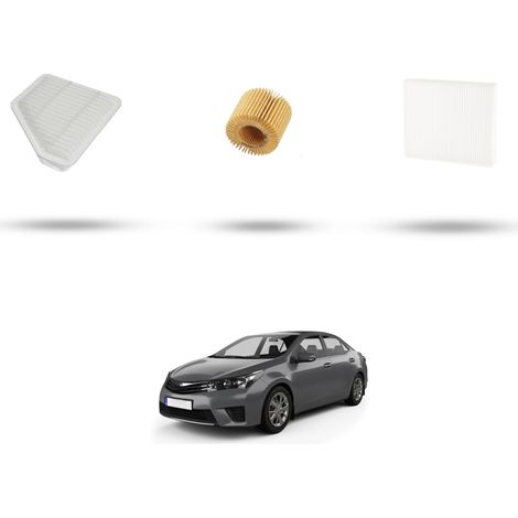 Kit tagliando 3 filtri compatibile con Toyota Corolla XI (E18) 1.4 D-4D 66kw Dal 2013 (1/5)