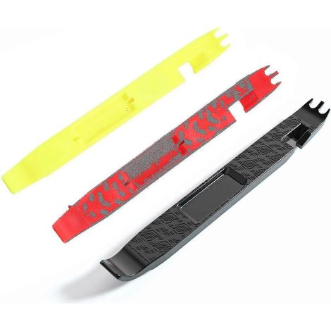 Démonte-pneus de vélo robustes, démonte-pneus en plastique rouge (1/4)