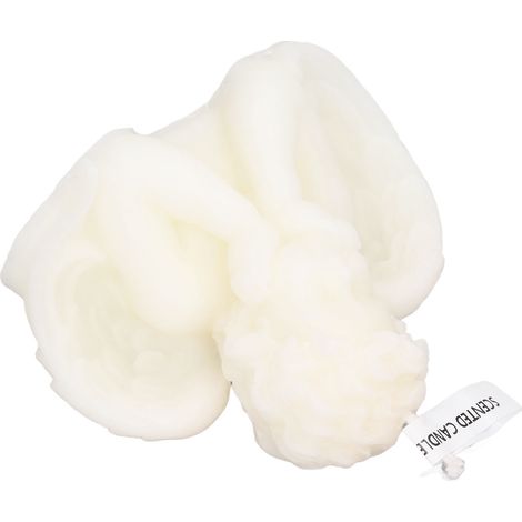 Duftkerzen aus Sojawachs von Angel Candles – Niedliche Dekokerzen für Zuhause, Schlafzimmer, Badezimmer, Hochzeit – Zwei Hände auf der Wange – Weiß (1/5)