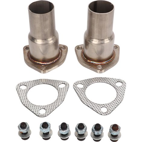 Este kit universal de reparación de bridas de escape de acero inoxidable es resistente a la corrosión, de amplia aplicación, fácil de instalar y se adapta con precisión a los sistemas de escape de los