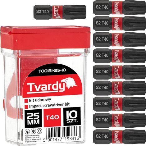 Punta de impacto T40 de 25 mm S2 - caja (10/120) (1/3)