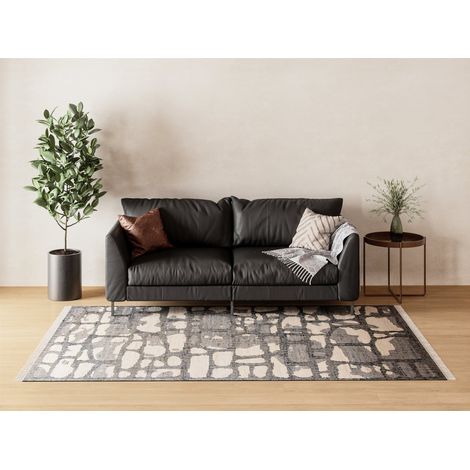 Tapis en jute Tapis Alistair - 200x150cm, Rectangular - 100% Jute - Tissé main - Noir (1/5)