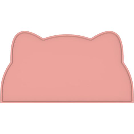 Tapis Gamelle Chat et Chien, Tapis Silicone Bol Antidérapant Tapis de Nourriture pour Animaux Imperméable (Rose Corail) (1/5)