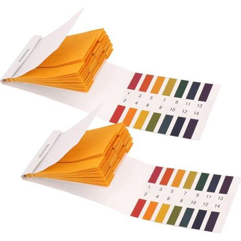 BelleRise - 2 paquets de bandelettes de test pH — 160 bandelettes (pH 1–14) — Papier test pH universel pour le contrôle du pH (Emballage scellé) (1/5)