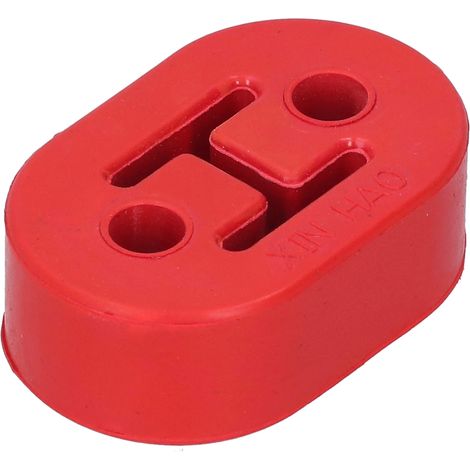 Suspension amortisseur polyuréthane antivibratoire 2 trous rouge pour pot d'échappement