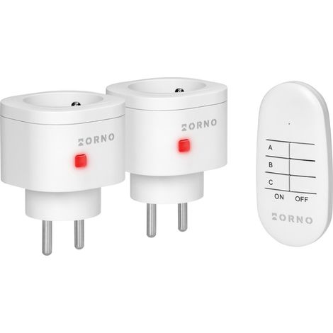 JUEGO DE MINI ENCHUFES INALÁMBRICOS CONTROLADOS POR MANDO A DISTANCIA 2+1 - ON-GB-462 (1/3)