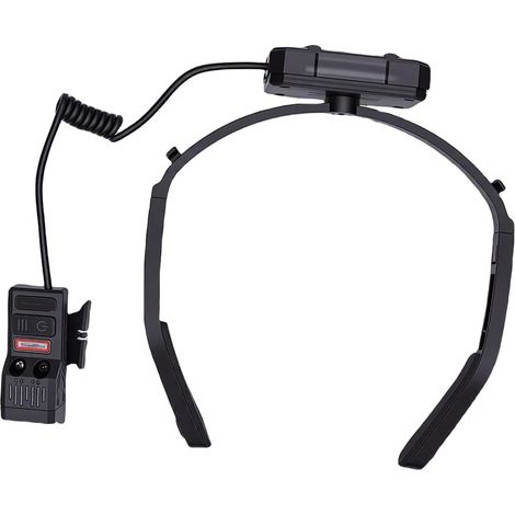 Lampe Frontale Montée sur l'oreille, Phare LED à Détecteur de Mouvement, Lampe Frontale Amovible avec Batterie Rechargeable de 1200 MAh, Idéale pour le Camping, la Randonnée, la Pêche et la