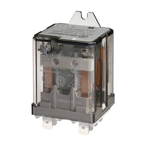 Relais de puissance 2NO 16A 230V AC intervalle des contacts 3mm Faston 250 332567 FINDER 628282300309 (1/2)