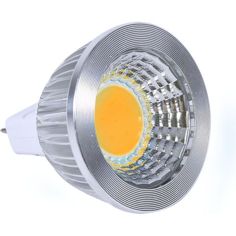 Spot Led Mr16 - 3 W - Blanc Chaud - Technologie Cob - Pour Éclairage Intérieur Et Extérieur - Lot De 10 Pièces (1/2)