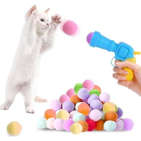 Jouets pour Chats - Balles en Peluche - Interactif - Résistant - Doux et Confortable (1/4)