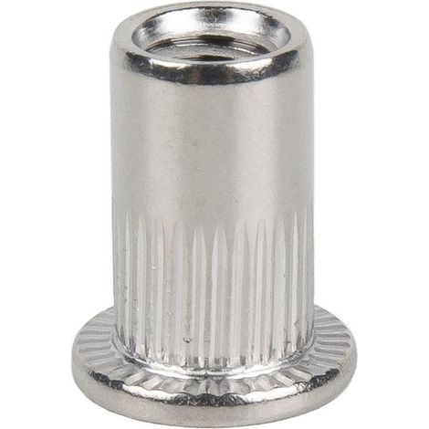 tuercas remachables ranuradas anchas inox a-2 m3   caja 1000 unid. (1/4)