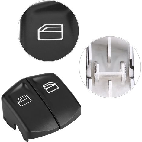 2 pièces caches boutons lève-vitres électriques avant droit et gauche pour Mercedes Vito Sprinter, habillage interrupteur vitre voiture (1/5)