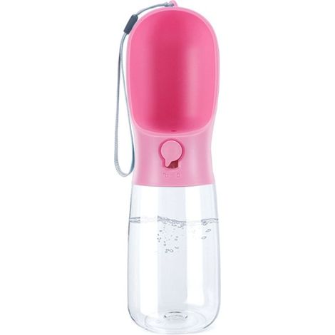 Bouteille d'eau pour chien, bouteille d'eau de voyage portable pour promener le chien, fontaine à boire extérieure multifonctionnelle pour chiens et chats (1/4)