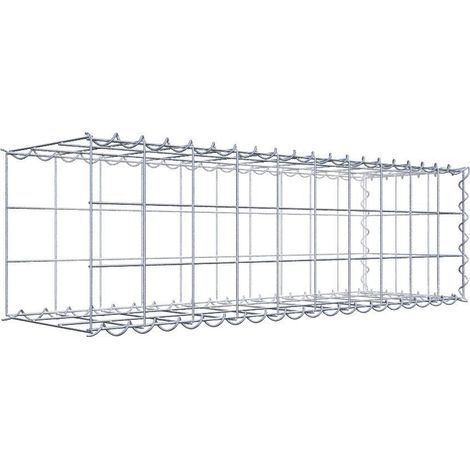 Gabiondeco - Gabion - Element de prolongation en longueur 100 cm x 30 cm x 30 cm (L x H x P). maille 10 x 10 cm. Spirale. Avert.: il manque une grille - Made in Germany (1/5)