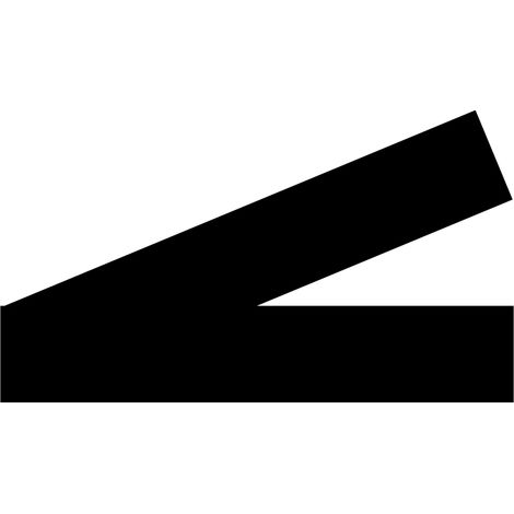 Lot 2 bandes 52mm x 1m - Lignes Pleines Noir - 4641560 (1/2)