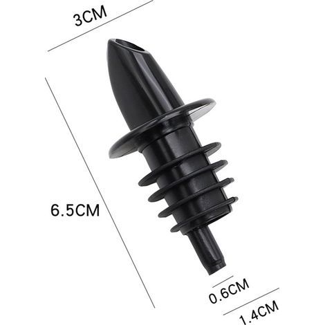 Lot de 10 becs verseurs en plastique pour bouteilles d'alcool, de vin et de bar-AquaForge (1/5)