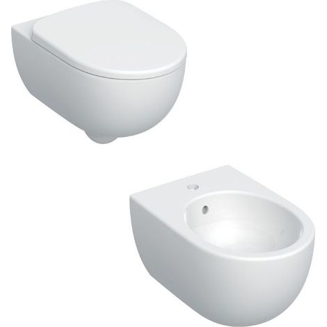 GEBERIT Serie Selnova Premium set sospesi wc+bidet+sedile chiusura tradizionale codice prod: 501.991.00.1 501.993.00.1 (1/3)