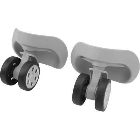 Paire de roulettes universelles pour valise, professionnelles, silencieuses et durables, de rechange pour valise, gris clair (1/5)