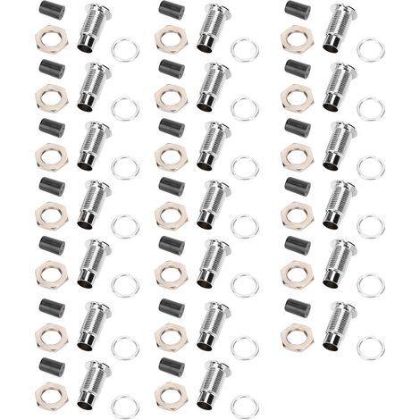 20 pièces support LED montage sur lunette diode électroluminescente base en métal plat en laiton contrôle industriel 5 mm (1/5)