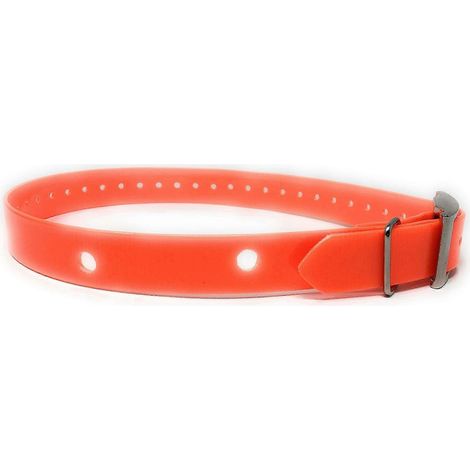 Sangle de rechange compatible avec le collier de dressage pour chien Astro DC40, orange fluo (1/4)