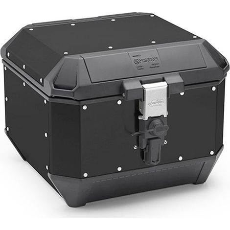 Maleta superior KAPPA 44L MONOKEY KMS44B K'MISSION de aluminio negro