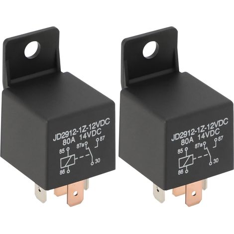 Relé automotriz de alta resistencia de 5 pines, 12 V, 80 A, JD2912-1Z-12VDC, multiusos, para aplicaciones eléctricas de automóviles, camiones y embarcaciones. (1/4)