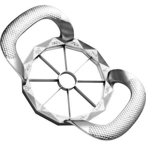 Cortador de manzanas, carcasa resistente para manzanas, cortador de manzanas de acero inoxidable de 8 cuchillas, fuerte y afilado (1/5)