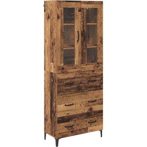 Alacena Madera Vieja 69,5 x 34 x 180 cm Madera contrachapada vidaXL
