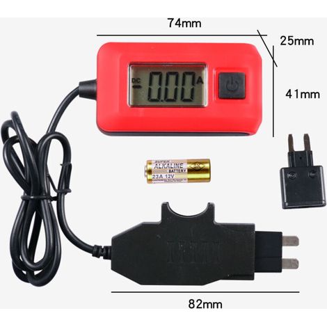 Automatischer 12-V-Sicherungsprüfer – Kfz-Elektrik-Multimeter mit LCD-Bildschirm – Präzisions-Diagnosegerät