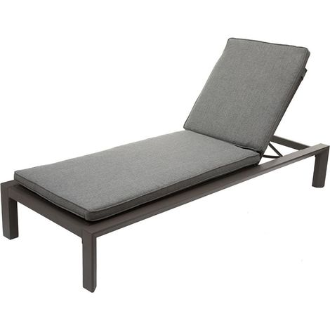 Hesperide – Transat en aluminium 5 positions – Coussin déhoussable – Roulettes pour déplacement facile – Dimensions 200 x 76 x 30 cm (1/5)