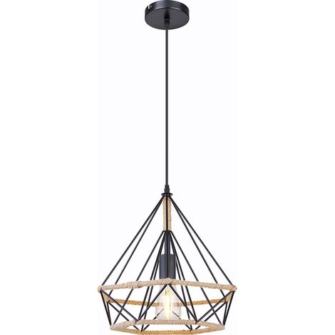 Globo - suspension - Ulleu - noir - métal - Ø 38cm - E27 - 69029