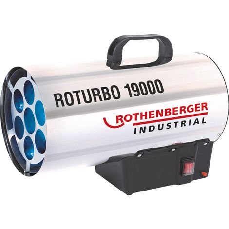 ROTHENBERGER  Industrial  Cañón  de  calor  ROTURBO  19000  con  piezo  incl.  manguera  y  regulador  -  1500000051